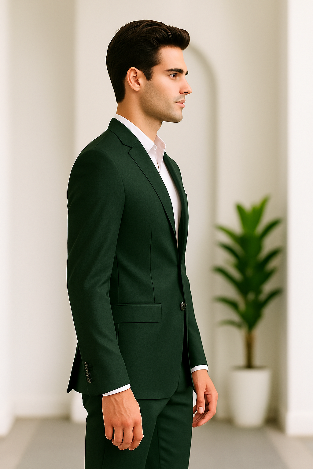 Dark Green Suit