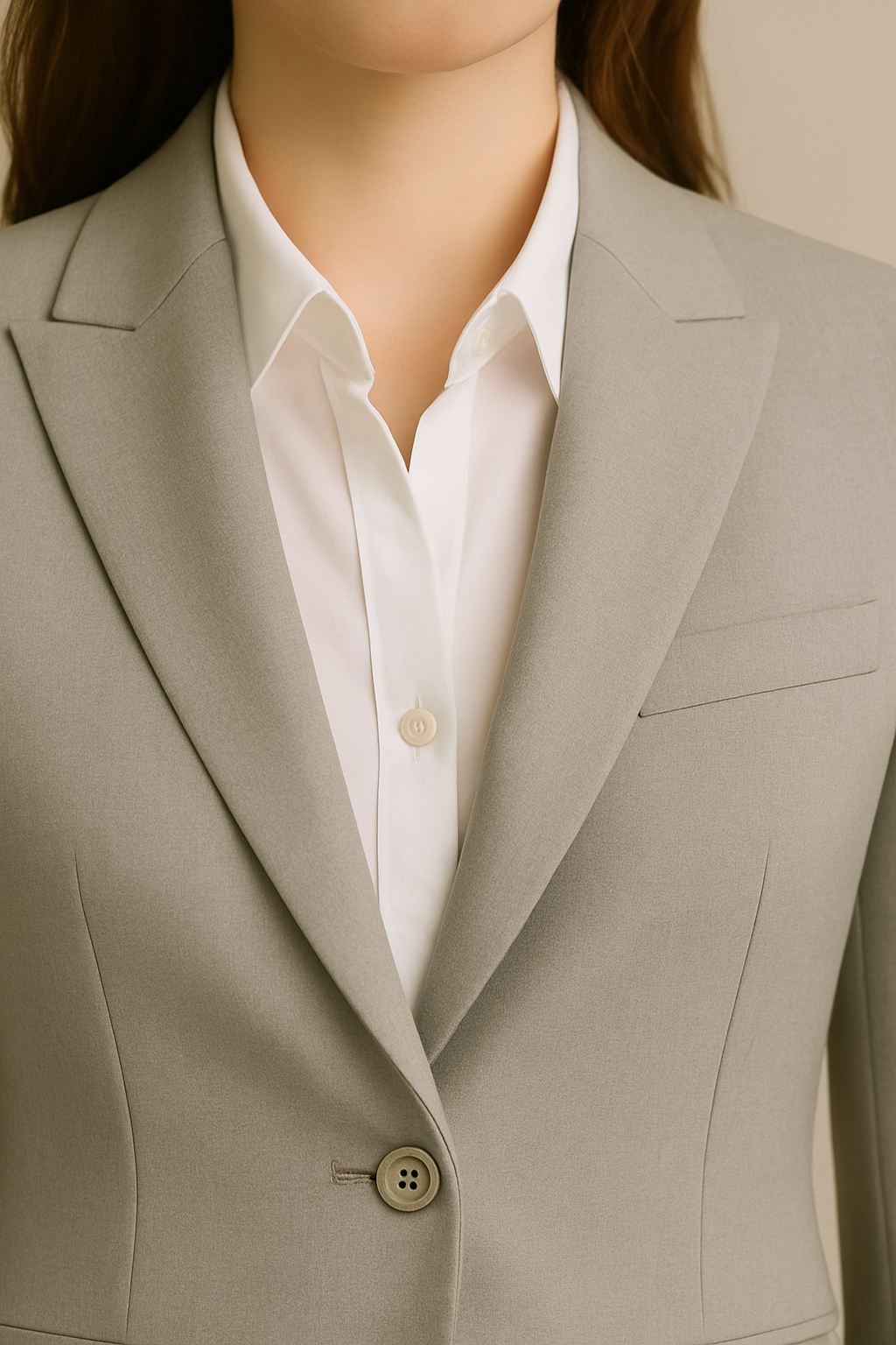 สูทผู้หญิงสีเทา สั่งตัด (Made to Order) | Dress Co Rental