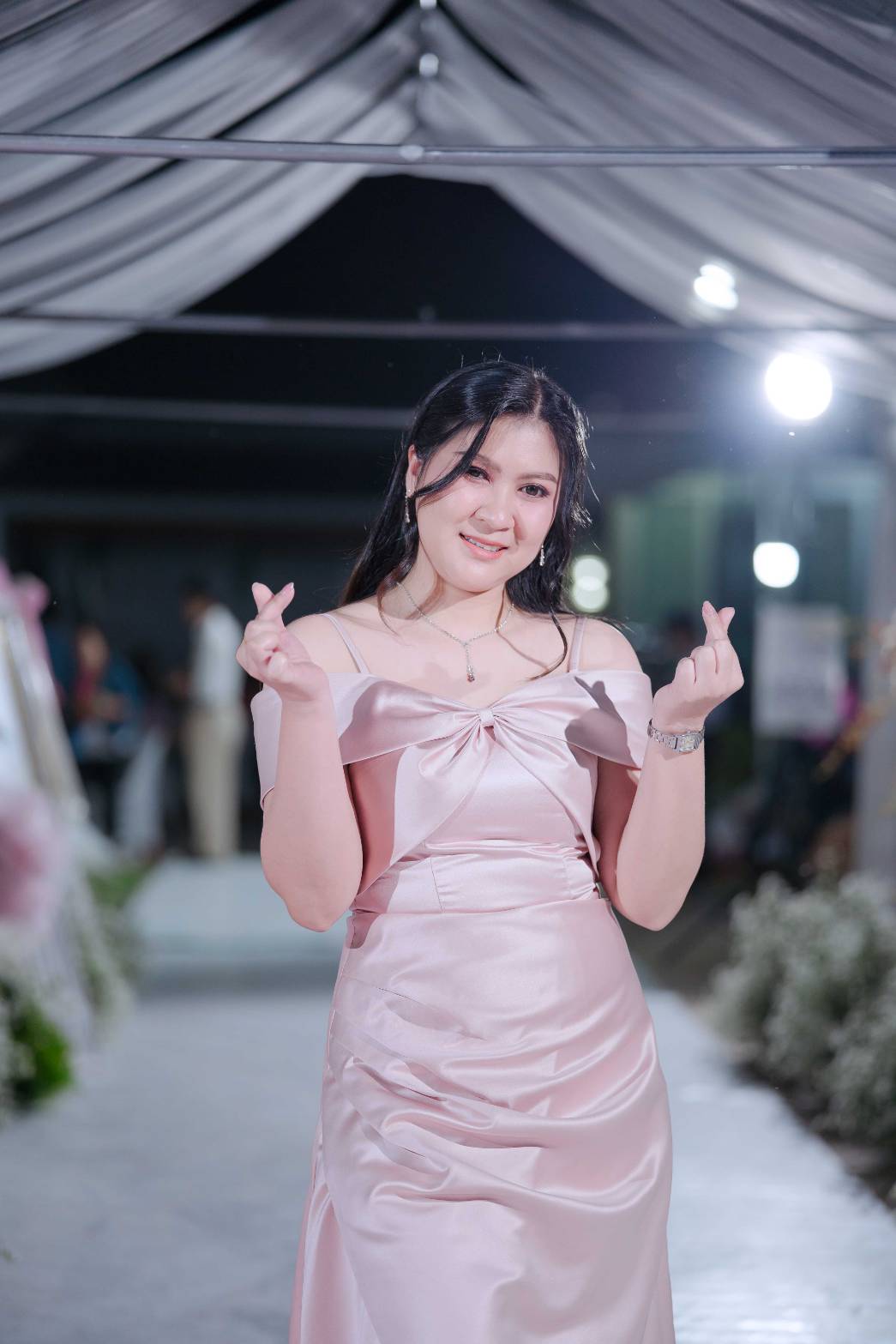 ลูกค้างานแต่งธีมชมพู | Pink Wedding Guest Dress