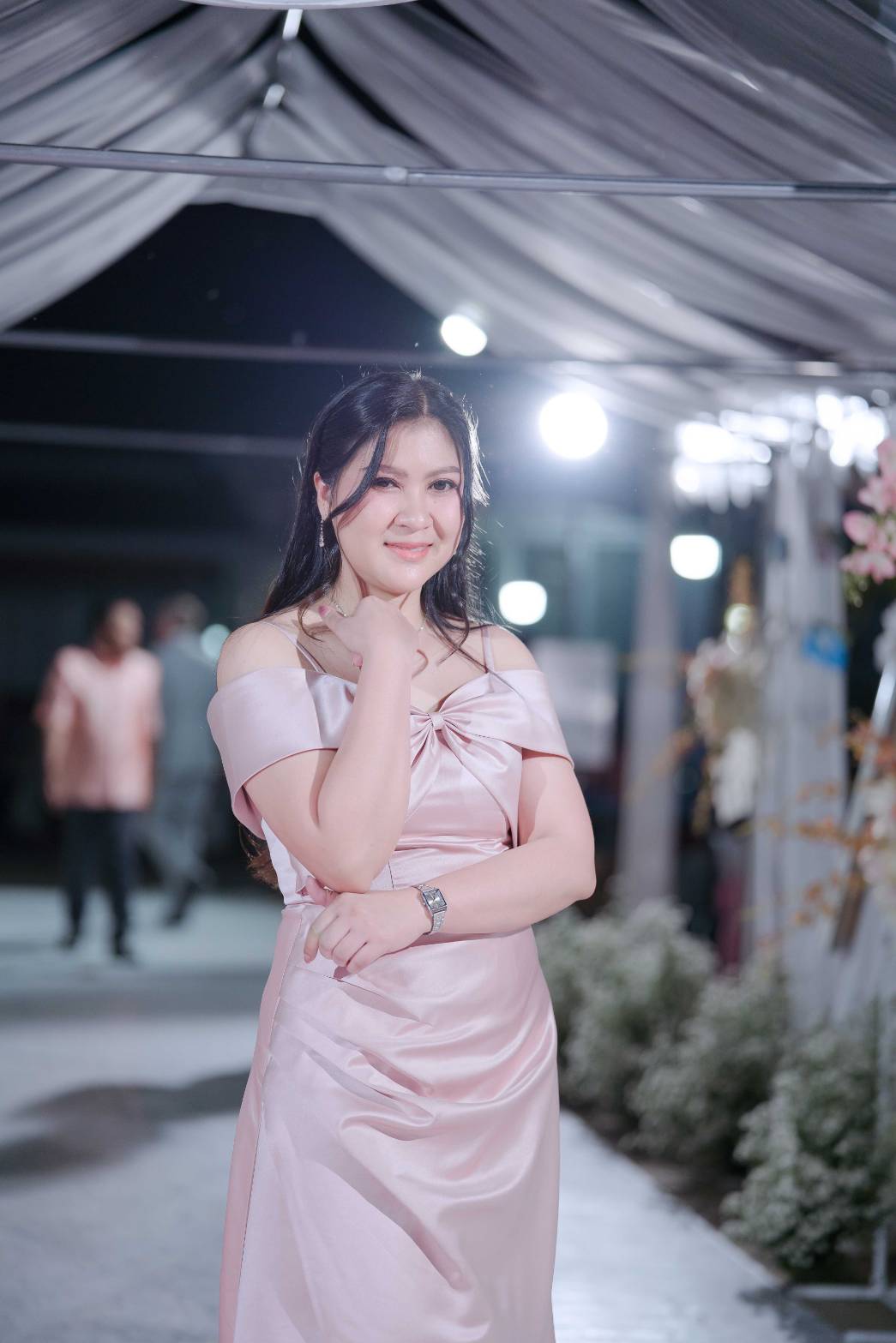 ลูกค้างานแต่งธีมชมพู | Pink Wedding Guest Dress