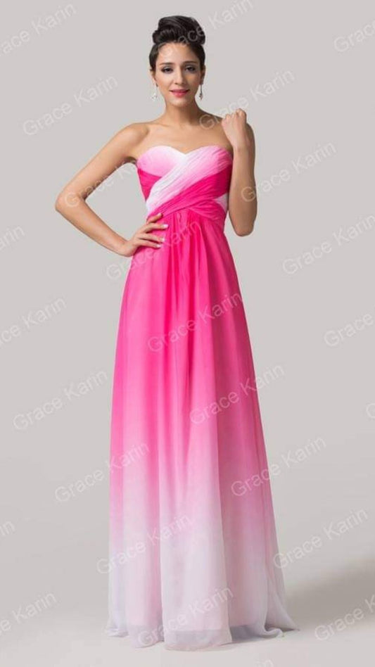 Ombre Pink Gown