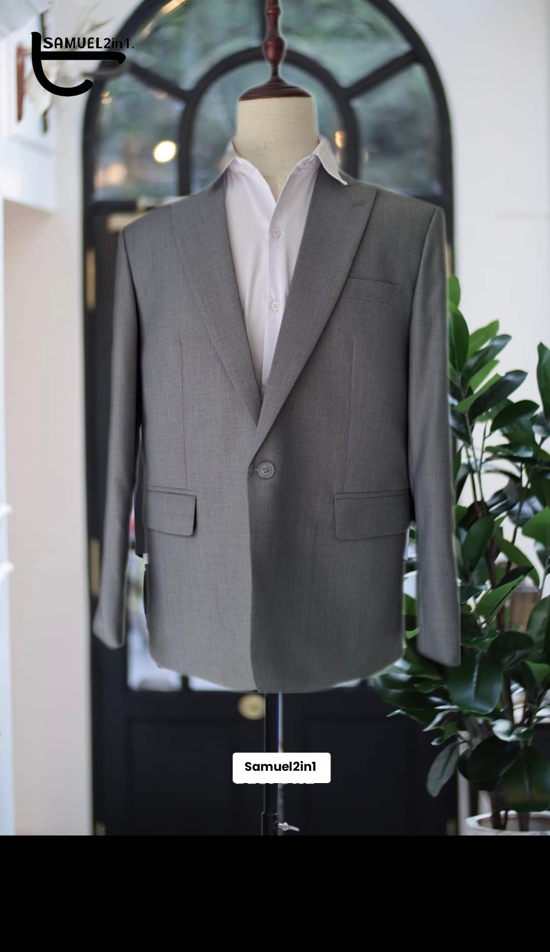 ชุดสูทสีเทา คอปกแหลม | Grey Peak Lapel Suit - Made to Order
