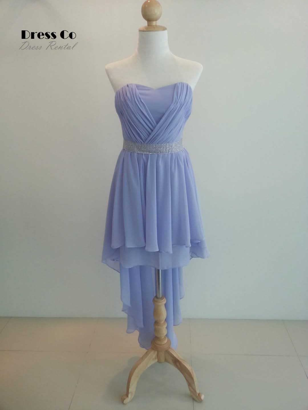 เดรสสีม่วงลาเวนเดอร์ทรงเลเยอร์ | Lavender Layered Dress with Belt