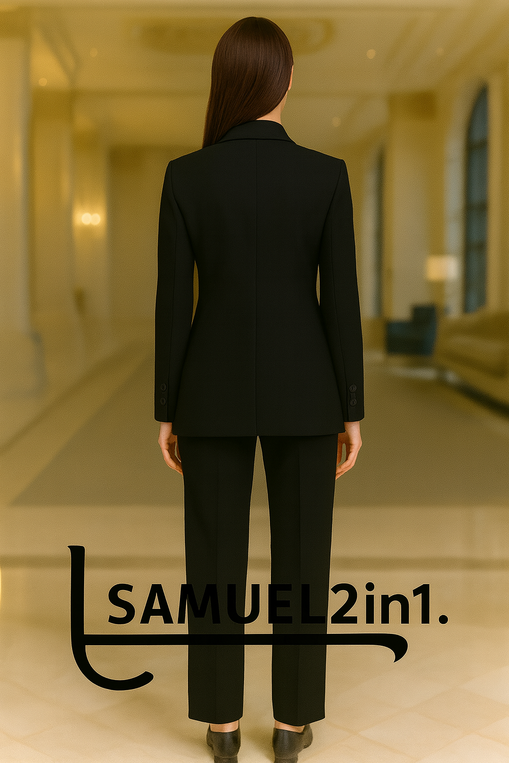 สูทผู้หญิงสีดำ สั่งตัด (Made to Order) | Dress Co Rental