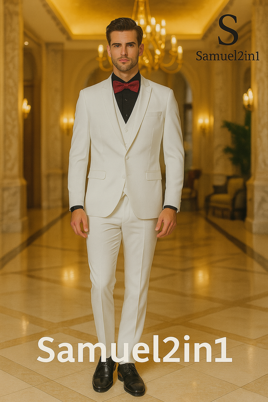 White Groom Suit – For Rent / สูทเจ้าบ่าวสีขาว – ให้เช่า