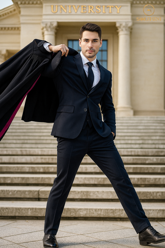 🎓 Samuel2in1 – 卒業式のスーツは、特別な日にあなたを最高にハンサムにする準備ができています。