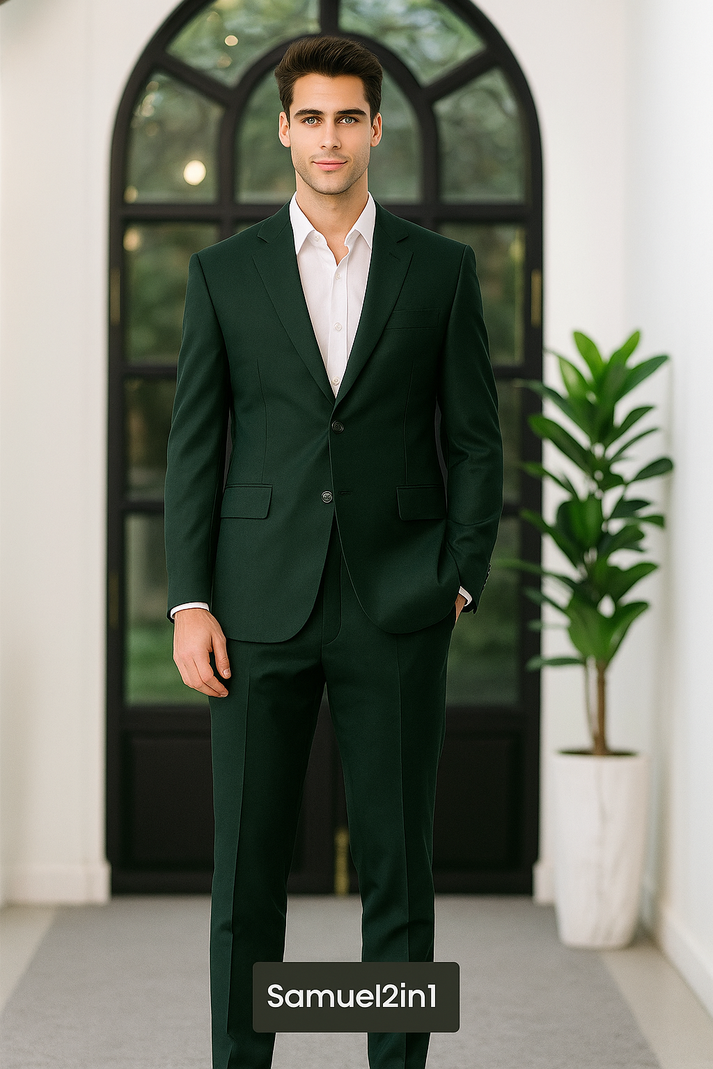 Dark Green Suit